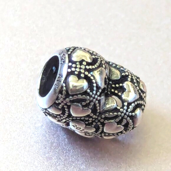 Pandora 2016 Retired Club Charm Sterling Silver with Genuine Diamond - Picture 5 of 13
